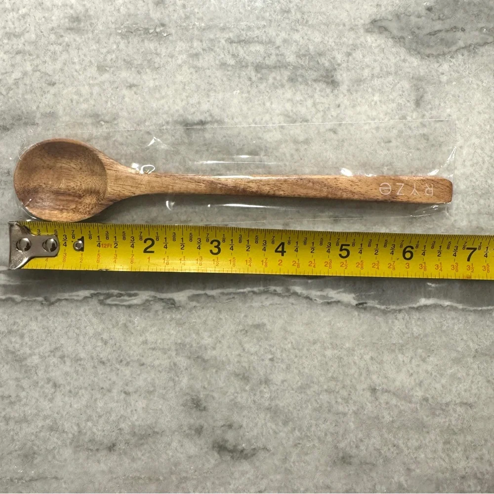 Ryze wooden acacia Spoon with Engraved Handle - Picture 5 of 5